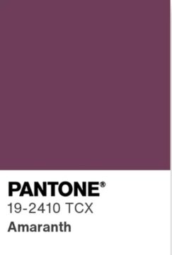 Пурпурно-фиолетовый (Amaranth) 19-2410 TCX