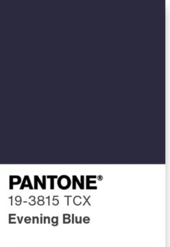 Вечерний насыщенный синий (Evening Blue) 19-3815 TCX